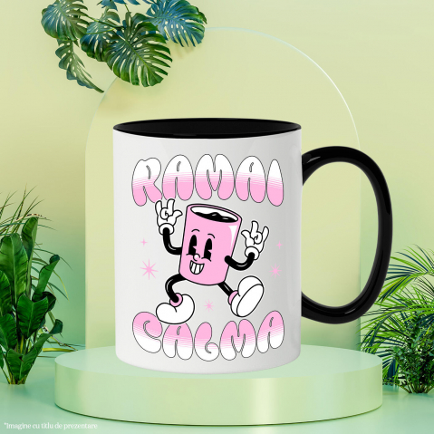 Cana Personalizata „Cană Haioasă Personalizată 'Rămâi Calm' – Cadou Amuzant pentru Familie, Copii și Prieteni” [2]