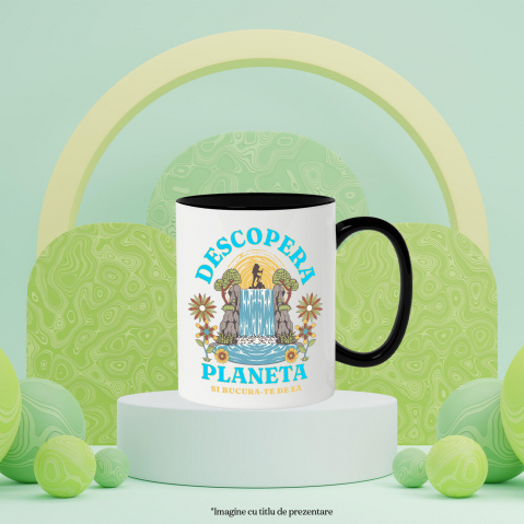 Cana Personalizata "Cascada Natura Aventura Călător pe Stâncă – Cadouri pentru iubitorii de natură și călătorii" [2]