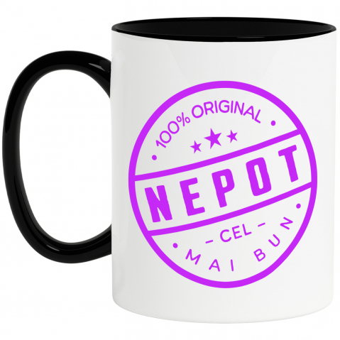 Cadouri Pentru Copii - Cana Personalizata Premiu Personalizat „100% Original” pentru Cel Mai Bun Nepot | Cadou Familie