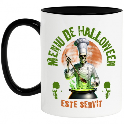 Halloween - Cana Personalizata Bucătar cu Oală Mare și Poțiune Magică | Meniu De Halloween | Cadou Personalizat Halloween