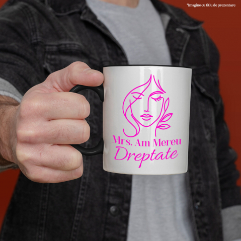 Cana Personalizata Cadou Haios pentru Femei – Mesaj „Mrs. Am Mereu Dreptate” pentru Femei Independente [1]