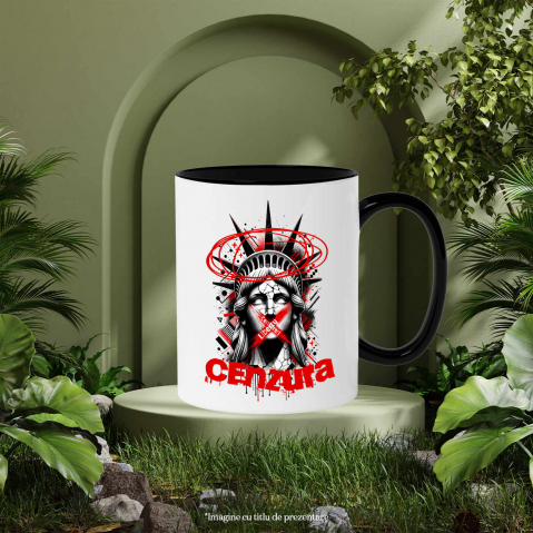 Cana Personalizata Chip Statuia Libertății – Cadou Personalizat Cenzura New York Arta Modernă [2]