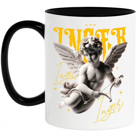 INGERI - Cana Personalizata Statuie Înger Cu Aripi - Cadou Personalizat Pentru Familie și Copii | Mesaj Motivațional