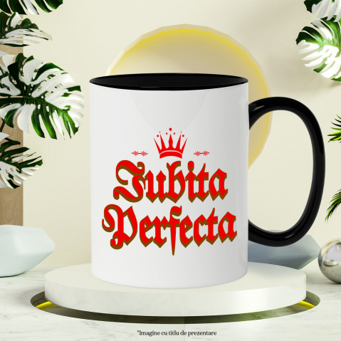 Cana Personalizata „Coroana Regală „Prințesa” - Cadou Personalizat pentru Iubita Perfectă, Valentine's Day și Dragobete” [2]