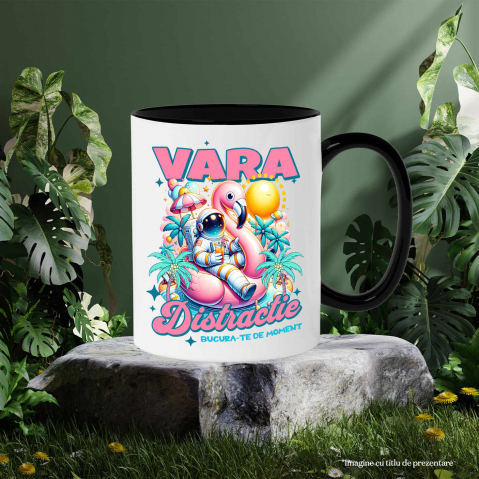 Cana Personalizata Costum Astronaut La Plaja Colac Pasăre Flamingo – Cadouri Personalizate Pentru Familie, Copii și Tati [2]