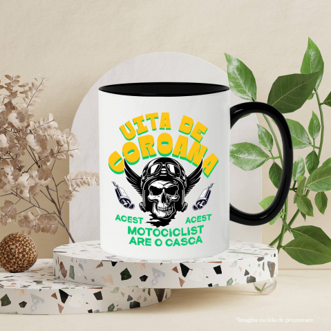 Cana Personalizata Tricouri Personalizate Moto - Craniu cu Aripi, Rege pe Șosea [2]