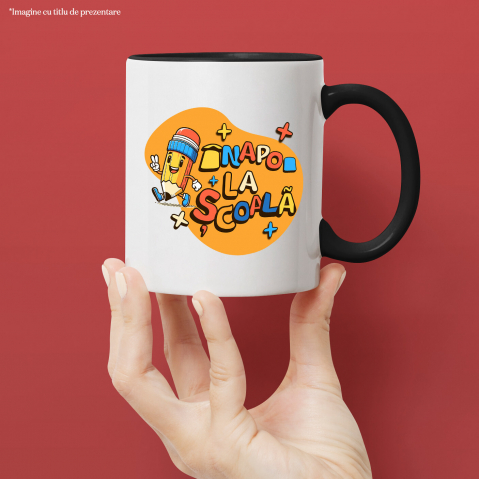 Cana Personalizata Creion Vesel cu Semnul Păcii | Înapoi la Școală și Educație Copii [1]