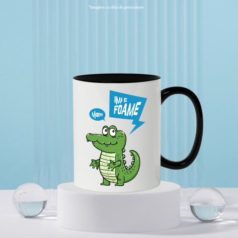 Cana Personalizata Crocodil Vesel Animat – Cadou Personalizat pentru Copii și Familie [2]
