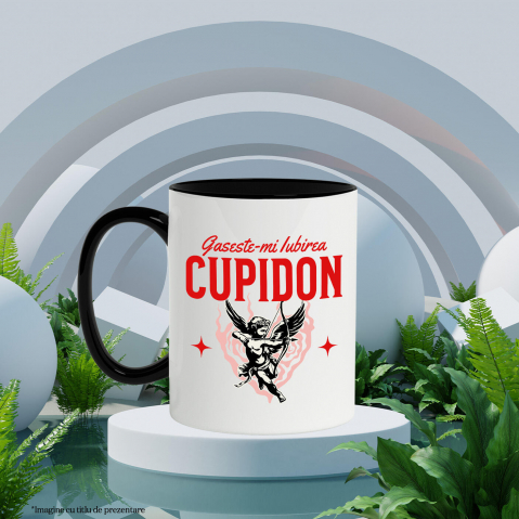 Cana Personalizata Cupidon Înger în Aer - Cadou Romantic de Valentine's Day pentru Iubire [2]