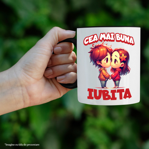 Cana Personalizata Cadou Personalizat „Cea Mai Bună Iubită” | Valentine's Day pentru Cupluri [1]