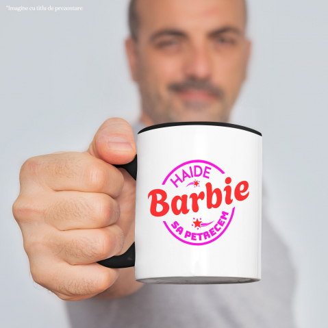 Cana Personalizata Design Cerc Barbie - Distracție pentru Copii cu Păpușa Barbie [1]
