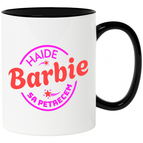 Mixed - Cana Personalizata Design Cerc Barbie - Distracție pentru Copii cu Păpușa Barbie