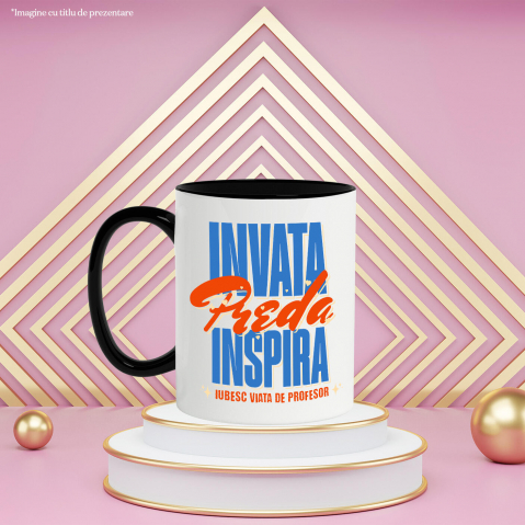 Cana Personalizata Design Colorat cu Stele – Educație, Inspirație, Profesor Motivațional [2]