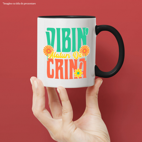 Cana Personalizata Cadouri personalizate pentru prieteni și familie, design colorat cu flori galbene și vibrații de vară [1]