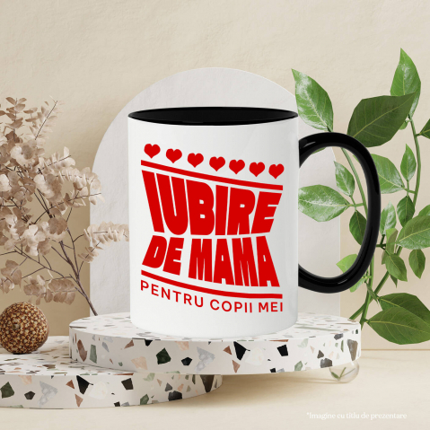 Cana Personalizata Cadou Personalizat „Iubire de Mamă pentru Copii Mei” | Design Bizar Arhitect pentru Familie [2]