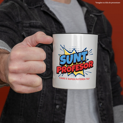 Cana Personalizata Design Desene Animate – Super Profesor, Erou al Educației [1]