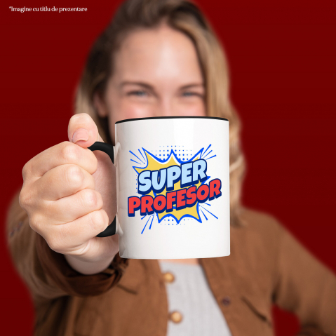 Cana Personalizata Super Profesor – Design Desene Animate pentru Copii și Educație [1]