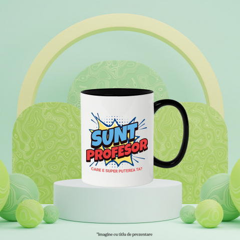 Cana Personalizata Design Desene Animate – Super Profesor, Erou al Educației [2]