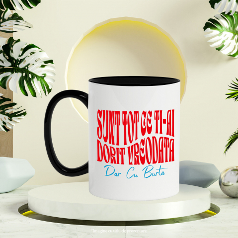 Cana Personalizata Cadouri Personalizate Haios | Design Iluzie Optică pentru Tata, Bărbați cu Burta, Familie [2]