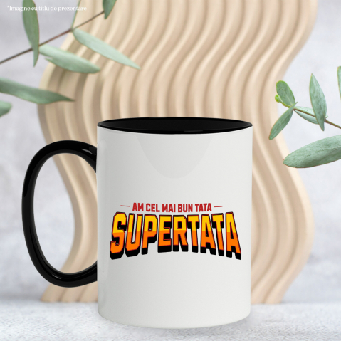Cana Personalizata Cadouri Personalizate Super Erou Tata | Cea Mai Bună Tata, Familie și Iubire [2]