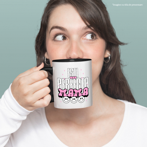 Cana Personalizata Decor Personalizat - „Iubire, Ești Perfectă Mama” | Cadou Special [1]
