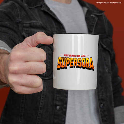 Cana Personalizata Cadou Personalizat pentru Sora | Super Erou Copii | Familie și Iubire [1]