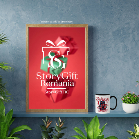 Cana Personalizata Cadouri personalizate pentru Valentine's Day cu ilustrație demon „Iubirea Doare” | Produse unice pentru iubiți și prieteni. [3]