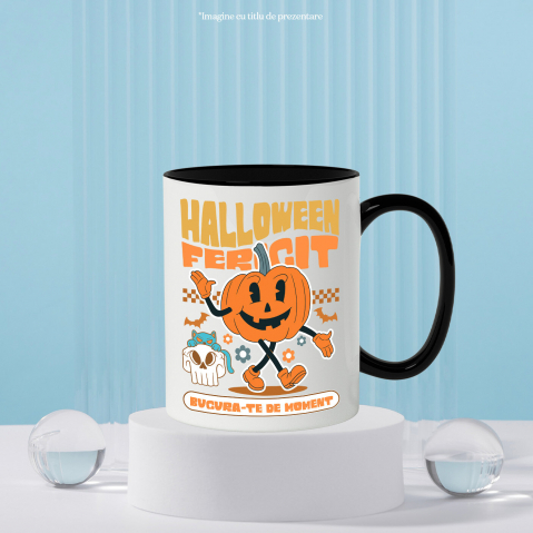 Cana Personalizata Dovleac de Halloween Vesel | Halloween Fericit și Distracție pentru Toată Familia [2]