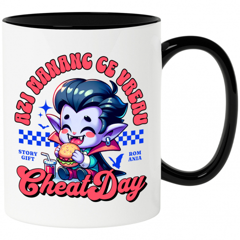 Cana Personalizata „Dracula Bebe Fast Food Personalizat – Cadouri Amuzante pentru Copii, Tati și Petreceri”