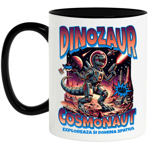 BASME - Cana Personalizata Dragon Cosmonaut - Explorare Spațială și Război pe Marte - Cadouri Personalizate SF