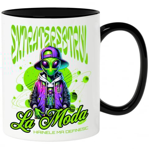 BASME - Cana Personalizata Extraterestru Stil Stradal Fashion - Hainele care te Definesc, Look Unic și Modern