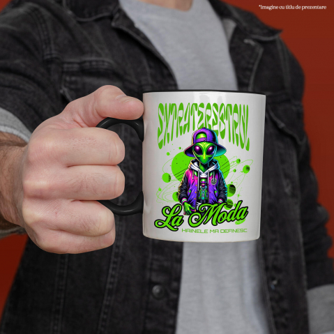Cana Personalizata Extraterestru Stil Stradal Fashion - Hainele care te Definesc, Look Unic și Modern [1]