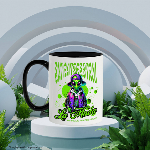 Cana Personalizata Extraterestru Stil Stradal Fashion - Hainele care te Definesc, Look Unic și Modern [2]