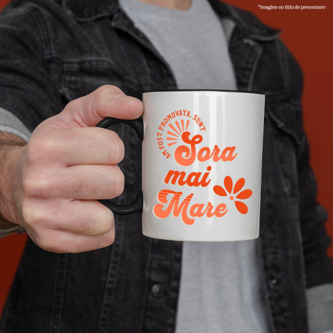 Cana Personalizata Sora Mai Mare – Cadou Amuzant pentru Frati și Surori [1]