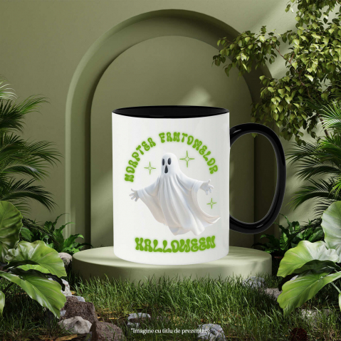 Cana Personalizata Fantoma Albă de Halloween | Noaptea Fantomelor și Sărbătoare Horror [2]