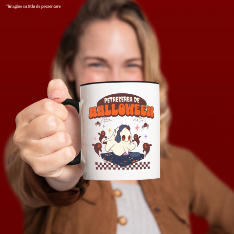 Cana Personalizata Costum Fantomă DJ pentru Halloween | Petrecere Muzicală de Halloween [1]