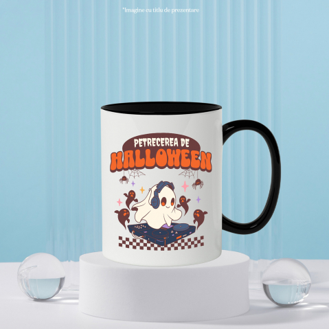 Cana Personalizata Costum Fantomă DJ pentru Halloween | Petrecere Muzicală de Halloween [2]