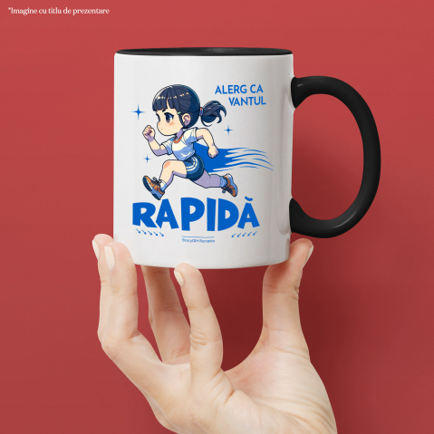 Cana Personalizata Fată Alergătoare – Viteză, Maraton și Motivație Sportivă [1]