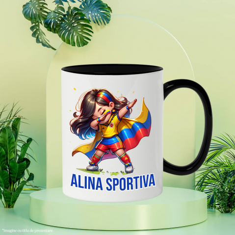 Cana Personalizata Costum Sportiv Fotbal Personalizat „Alina Sportiva” – Cadou Pentru Fete Active [2]