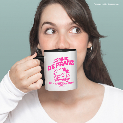 Cana Personalizata Fata Dormind cu Funda – Cadou Personalizat pentru Copii și Familie [1]