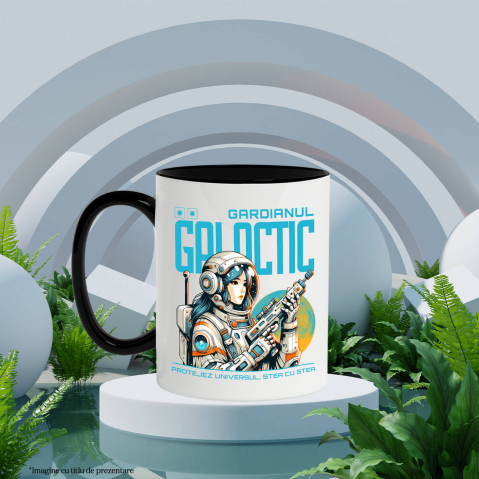 Cana Personalizata Fata În Costum Spațial Cu Arma – Cadou Personalizat „Gardianul Galactic Protejez Universul” Pentru Copii [2]