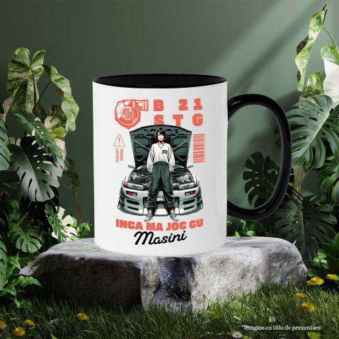 Cana Personalizata Fată Anime – Ținută Stradală și Pasiune pentru Curse Ilegale [2]