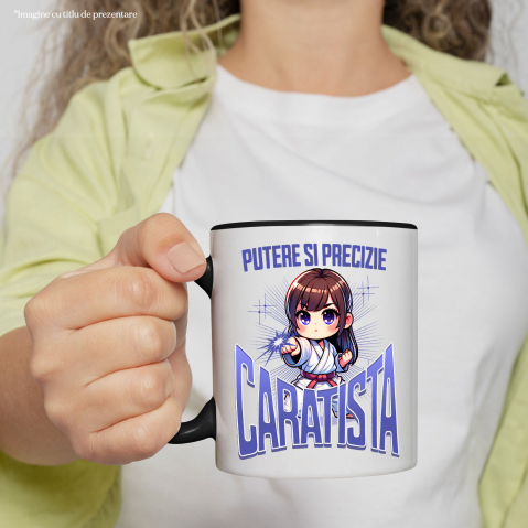 Cana Personalizata Fată Anime Karate – Putere, Disciplină și Motivație [1]