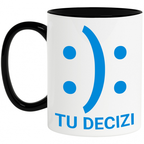 Cana Personalizata Fata Zâmbitoare și Fata Tristă - Glume și Ironie pentru Copii, Anxietate și Depresie - Cadouri Personalizate