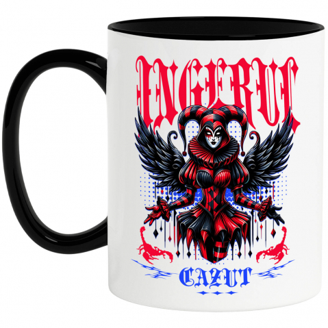 Cana Personalizata Costum Harley Quinn Animat | Ingerul Cazut Halloween