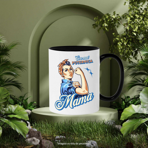 Cana Personalizata "Cea Mai Puternică Mama Familie – Cadouri Personalizate pentru Femeia Gospodină" [2]