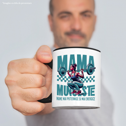 Cana Personalizata "Femeie Puternică – Cadouri Personalizate pentru Mama Muncitoare și Energetică" [1]