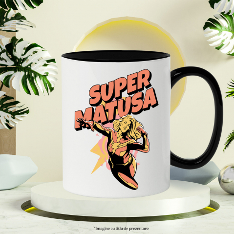 Cana Personalizata Cadou Personalizat „Super Mătușă” | Femeie Super Erou pentru Familie și Iubire [2]