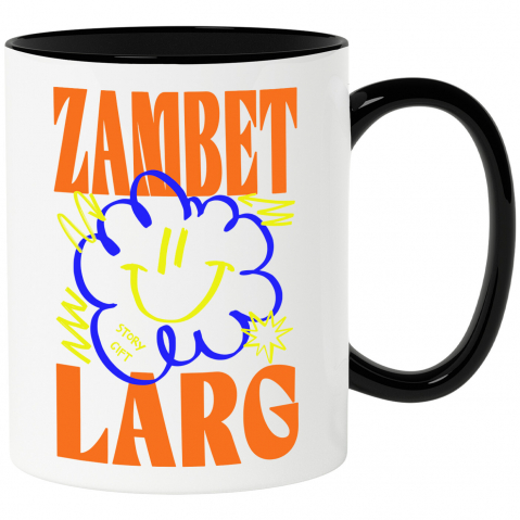 Citate - Cana Personalizata Zâmbet Larg – Tricou Personalizat cu Floare Colorată și Mesaj Inspirațional