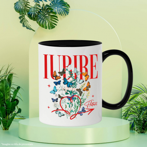 Cana Personalizata Trandafir Colorat Arta Pictura Curgătoare pentru Cea Mai Bună Prietenă | Cadouri Personalizate pentru Familie și Prieteni [2]